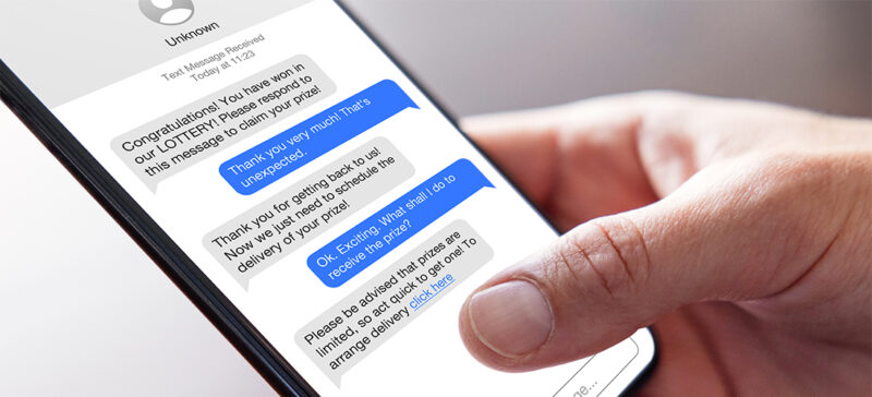 screenshot of texts on a smartphone